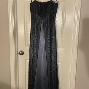 Purple Beaded Prom Dress